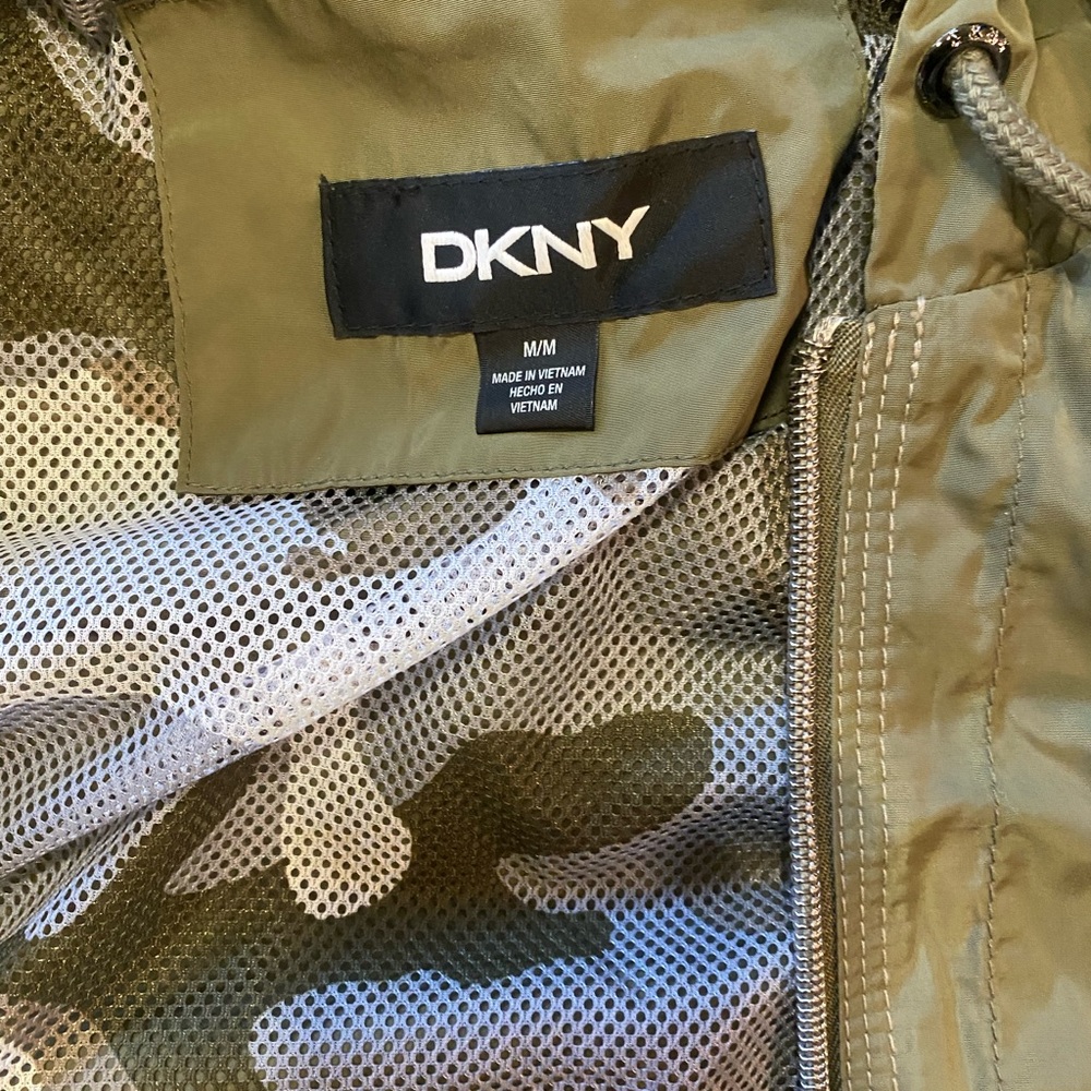 DKNY Olive Camouflage Jacket